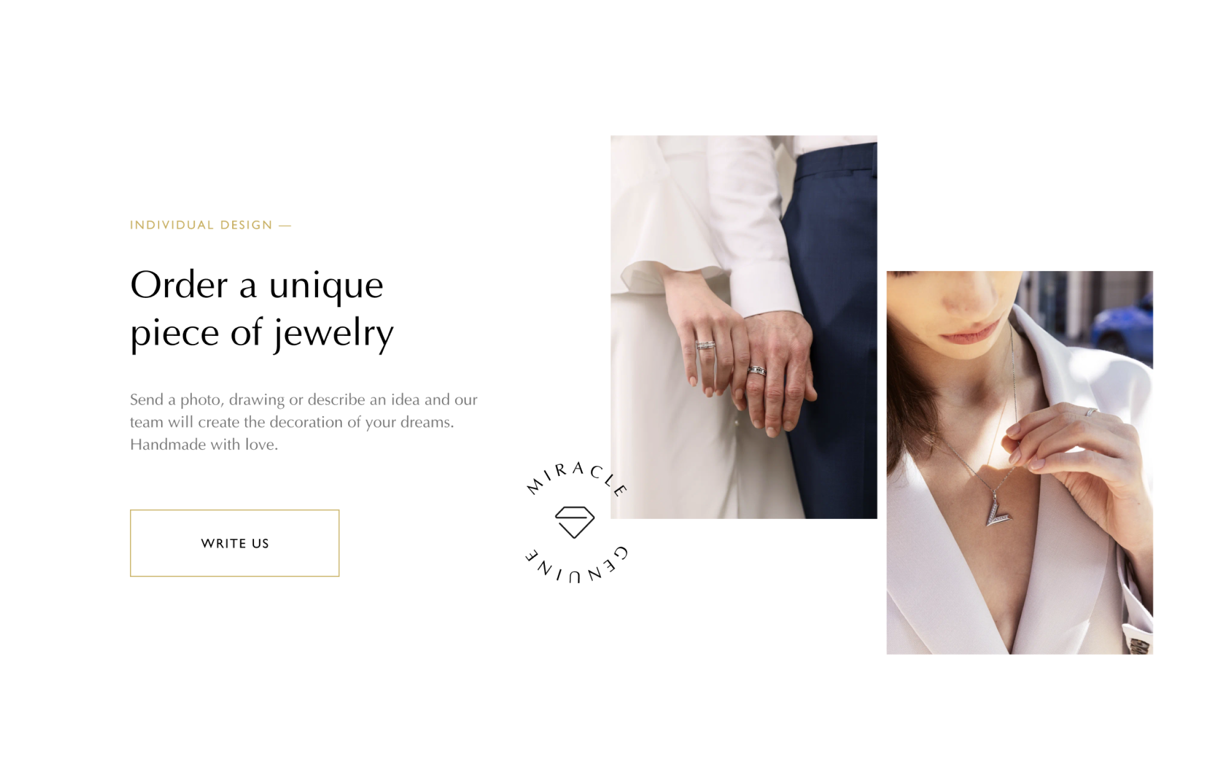 Order a unique piece of jewelry